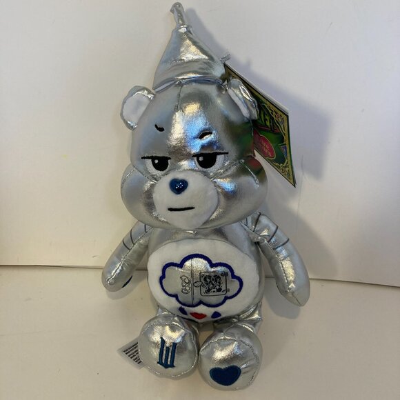 Care Bears X Wicked Fun Size 8" Grumpy Bear As Tin Man Tinman Plush Toy NWT - Picture 1 of 6